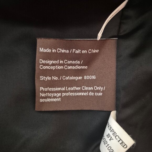 Real leather women jacket - Size S Navy Blue - Picture 6 of 8